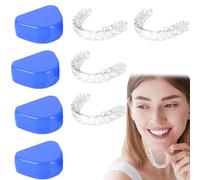 JAWUZ Bite Bruxismo Notturno Automodellante 4 Pezzi, bruxismo Bite Notturno,Anti Digrignamento dei Denti, Bocche di Bocca per Il Byte bruxismo la rettifica dei Denti, Mouth Guard Teeth Grinding