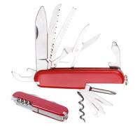 JAWUZ Coltellino tascabile 9 * 2.4 * 1.4CM coltello pieghevole Coltellino Svizzero,coltello tascabile coltello multiuso Campeggio,mini coltello 11 Funzioni (Rosso)