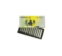 Jaxell 47647 - Gessetti a Pastello, 12 pz, Toni del Grigio