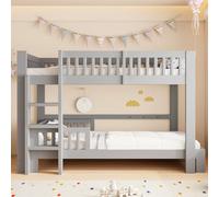 Jaxenor Letto a castello modulare per bambini, 90 x 200 cm, letto a | Set lettino per bambini con protezione anticaduta, bordi arrotondati, letto a castello per 2 bambini, cameretta dei fratelli
