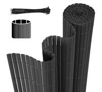Jaxguom Protezione da sguardi indiscreti in PVC, 120 x 300 cm, con tre rinforzi a costine e fascette per cavi, protezione dal vento, resistente ai raggi UV, per recinzioni da giardino, terrazza,