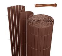 Jaxguom Protezione da sguardi indiscreti in PVC, 140 x 300 cm, con tre rinforzi a costine e fascette per cavi, protezione dal vento, resistente ai raggi UV, per recinzioni da giardino, terrazza,