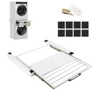 Jaxguom Telaio intermedio per asciugatrice e lavatrice, kit intermedio con estratto, per lavatrici e asciugatrici, kit di montaggio intermedio per lavanderia, adatto per dispositivi da 60 x 60 cm