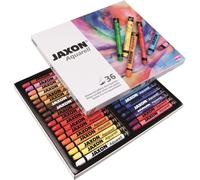Jaxon 49436 - Pastelli a Cera Acquerellabili, 36 Pezzi