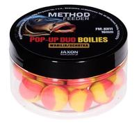 Jaxon Boilies Pop-UP Duo Color Method Feeder, 16 mm, 40 g, mangime Base per Pesca alla Carpa (Vanille/Grande MACKENLARVE FM-KH11)