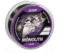 Jaxon, Monolith Carp, lenza da pesca monofilo, per pesca alla carpa, 300 m, 600 m, diametro 0,25 - 0,35 mm (etichetta in lingua italiana non garantita), marrone, 600m/0,25mm/13kg