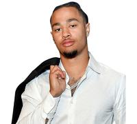 Jaxon Smith-Njigba (White Shirt) Half Body Buddy Cutout