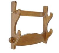 JAXU CWN 'ART Spada a Parete in Vero Legno Katana Realizzata in Legno Staffa Samurai Sword Stand Hanger Support Holder （2 Story）