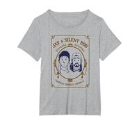 Jay And Silent Bob Snootchie Bootchies Maglietta, Donna Plus-Size, Grigio Melange, 4X