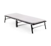 JAY-BE Valore Letto Pieghevole con Traspirante Airflow Mattress, Metallo, Nero, Singolo (90 x 190 cm)