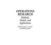 Jay E. Aronson Operations Research (Copertina rigida)