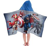 Jay Franco Avengers Creeper - Poncho Telo Avvolgente con Cappuccio 56 x 130 cm, 100% Cotone, per Bambini