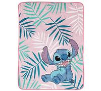 Jay Franco Copertina di Lana Disney Lilo & Stitch Floreale 130 x 150 cm