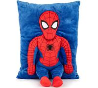 Jay Franco Cuscino Coccola Peluche Marvel Spiderman - Morbido Cuscino 3D Super Soft per Letto