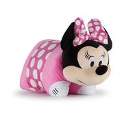 Jay Franco Cuscino Peluche 2 in 1 Disney Minnie, Multiuso Extra Soffice con Chiusura a Strappo per la Cameretta dei Bambini, Viaggi o Pigiama Party