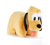 Jay Franco Cuscino Peluche 2 in 1 Disney Pluto Topolino e i Suoi Amici, Multiuso Extra Soffice con Chiusura a Strappo per la Cameretta, Viaggi o Pigiama Party