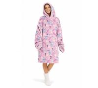 Jay Franco Disney Lilo & Stitch Coperta indossabile per Adulti - Coperta con Cappuccio, Tasca e Orecchie 3D, Fodera in Sherpa, Pile Morbido e Avvolgente, Licenza Ufficiale, Viola, 34x38