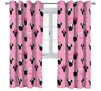 Jay Franco Disney Minnie Mouse Cuori e Amore 183cm x 168cm Tende per Finestre con Occhielli - 2 Pannelli