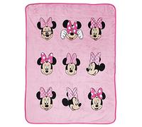 Jay Franco Disney Minnie Mouse Molte Facce 130 x 150cm Plaid in Seta