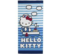 Jay Franco Hello Kitty Bade-, Pool- und Strandtuch nautisch, superweich und saugf hig, 100 % Baumwolle, Ma e: 28 x 58