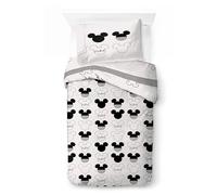 Jay Franco Kids Disney Mickey Mouse Set copripiumino - Biancheria da letto morbidissima con federa, SOLO COPERTA, piumone non incluso, beige, 2 pezzi singolo