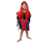 Jay Franco Marvel Avengers Spiderman - Telo da bagno con cappuccio, 56 cm x 56 cm, 100% cotone per bambini