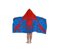 Jay Franco Marvel Spidey e i Suoi Fantastici Amici - Telo a Mantella con Cappuccio 56 × 130 cm per Bambini, Super Morbido per Bagno, Spiaggia, Piscina e Viaggio, Prodotto con Licenza Ufficiale, Blu