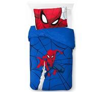 Jay Franco Set copripiumino singolo a tema Uomo Ragno della Marvel Webtastic in 100% cotone, con federa 50 x 70 cm