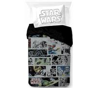 Jay Franco Set copripiumino singolo Star Wars Comic, 100% cotone, include federa da 50 x 70 cm