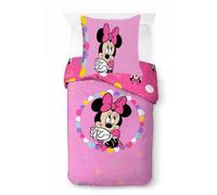 Jay Franco Set di biancheria da letto per bambini Disney Minnie Mouse - Super morbida biancheria da letto con federa, solo federa, piumino non incluso, multicolore, 2 pezzi, letto singolo