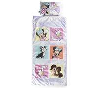 Jay Franco Set Sacco a Pelo e Cuscino Disney Minni, Minnie Mouse - Comodo Sacco Nanna da Viaggio con Manico, Ideale per Gite Scolastiche e Pigiama Party