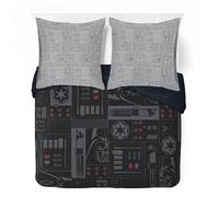 Jay Franco Star Wars Darth Vader Empire - Set di biancheria da letto per bambini, super morbida, con federa, solo copripiumino, imbottitura non inclusa, colore: nero, 3 pezzi