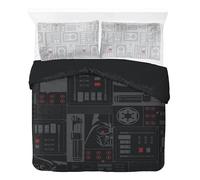 Jay Franco Star Wars Darth Vader - Set Copripiuma Matrimoniale (100% cotone, Include Fodera Cuscino da 50 x 70 cm)