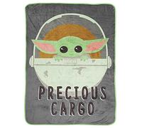 Jay Franco Star Wars The Mandalorian Precious Cargo - Coperta morbida, 130 x 150 cm