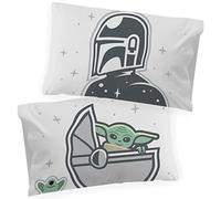 Jay Franco Star Wars The Mandalorian The Cutest Bounty - Set di 2 federe in 100% cotone