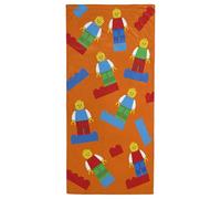 Jay Franco Telo Mare Lego® per Bambini - 100% Cotone - 71 x 147 cm, Morbidissimo, per Bagno, Piscina e Viaggio, Prodotto con Licenza Ufficiale, Arancione