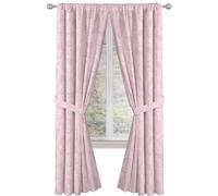 Jay Franco Tende per finestre per camera da letto, set di 4 pezzi con 2 fermatende, rosa, Hello Kitty, 106,7 x 213,4 cm (larghezza x lunghezza), confezione da 2