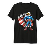 Jayden USA Eagle Patriotic Superhero per Ragazzi Nome Jayden Maglietta Premium