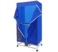 JAYEUW Asciugatrice elettrica pieghevole, 220 V, mini asciugatrice, 1500 W, portatile, con telecomando, armadio elettrico, per casa, soggiorno, blu