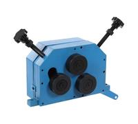 JAYEUW Curvatrice manuale universale piegatrice 3 rulli per ferro di rame 360° raggio di curvatura minimo 70mm per acciaio rotondo da 1/2 pollici e ferro a nastro da 1/4 pollici