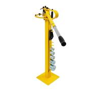 JAYEUW Curvatubi manuale con 7 matrigne, 1 - 1/4", 1 - 1/2", 1 - 3/4", 2", 2 - 1/2", 3", 200°, piegatrice universale