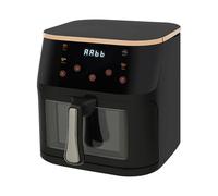 JAYEUW Friggitrice elettrica ad aria calda, 1400 W, 12 l, con finestrella, timer da 60 minuti e touch screen, regolazione della temperatura da 80 a 200 °C, per arrostire e cuocere