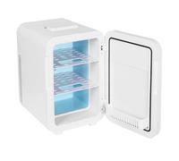 JAYEUW Mini frigorifero 20 l, 2 in 1, multifunzione con funzione di raffreddamento e riscaldamento, piccolo frigorifero, display digitale a LED, controllo della temperatura 12 V DC/220 V AC,