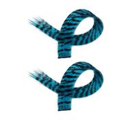 JAYIOLA 2 pezzi di extension per capelli colorate, accessori per capelli, punte per capelli per travestimenti e bomboniere, Blu