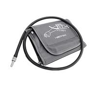 JAYIOLA Bracciale per Misuratore di Pressione Polsino di Ricambio Manicotto per Sfigmomanometro Fascia Regolabile con Buona Tenuta d'Aria Adatto per Adulti E, Grigio Scuro