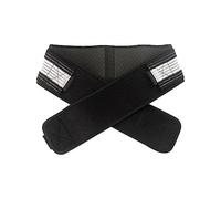 JAYIOLA Cintura per Anca Sacroiliaca Supporto per La Parte Bassa Della Schiena Tutore Neoprene Elastico Regolabile per Donna Uomo Stabilizzazione Comodo Tutor, Nero 109 cm, Taglia unica
