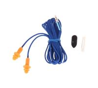 JAYIOLA Cuffie con tappi per le orecchie Auricolari da lavoro Auricolari con tappi per le orecchie da 3,5 mm per studiare bambini e adulti, Blu 120 Cm