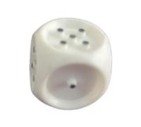 JAYIOLA Dadi Da Gioco in Braille per Attività con Punti Neri E Caratteristiche Bianche