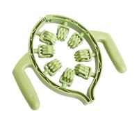 JAYIOLA Leg Massage Roller per Massaggio Gambe Manuale Fascia Muscolare Rotolatore Otto Ruote Drenaggio Circolazione Muscolare Multifunzione Portatile Adatto, Verde
