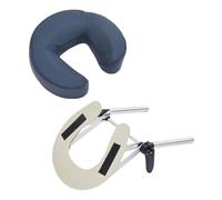 JAYIOLA Poggiatesta per Lettino Da Massaggio Supporto per Testa con Cuscino a Forma di U Sostituzione Standard Leggero in Lega di Alluminio Adatto per Uso Do, Blu Navy